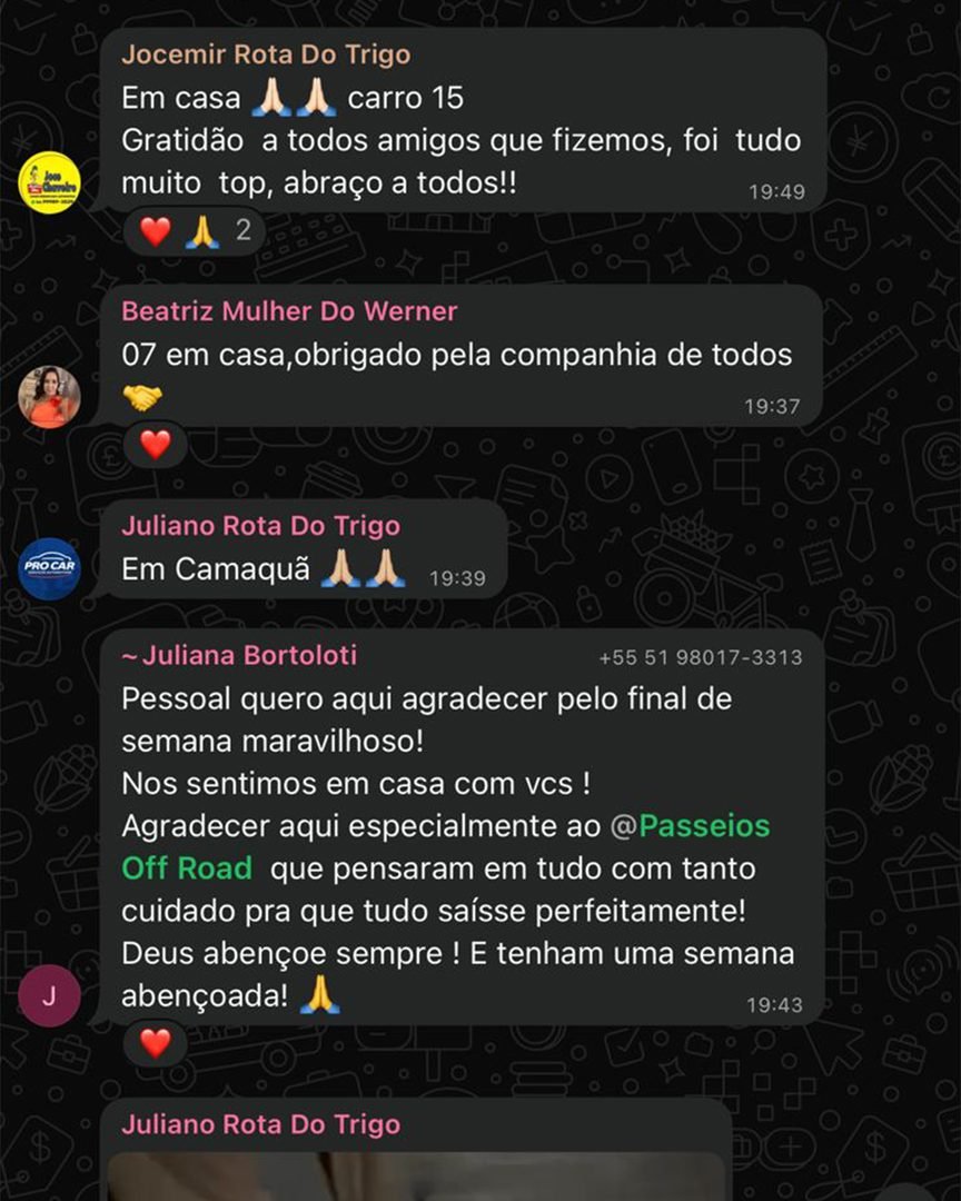 Depoimento de cliente da Experiência 4x4