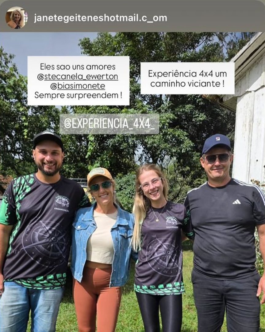 Depoimento de cliente da Experiência 4x4